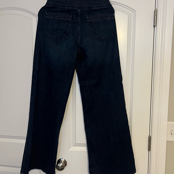 Anthropologie Frame Denim Dark Blue Flare Jeans - Picture 2 of 5